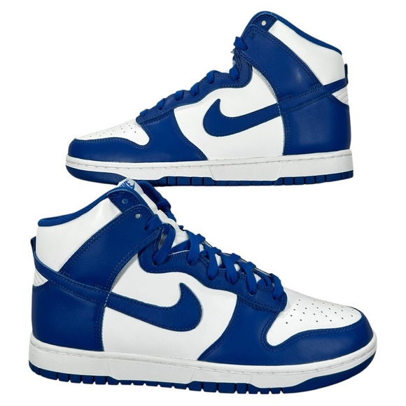 Nike Dunk High Retro Game Royal Blue White Orange 2021 Sneakers Size 10